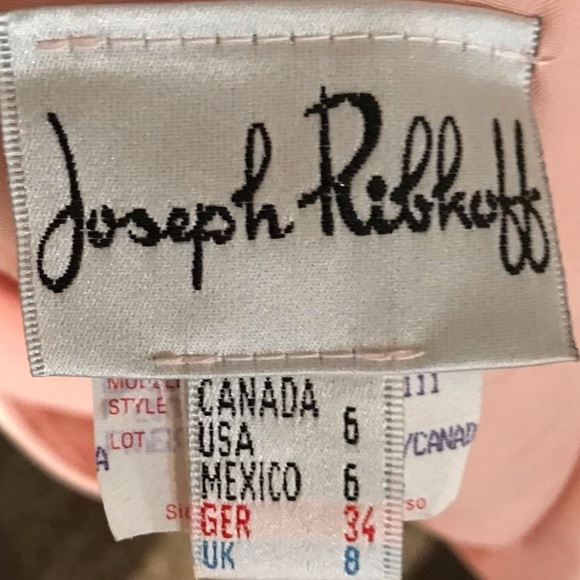 💕JOSEPH RIBKOFF SZ 6 BRIDESMAID-PROM-BALLGOWN BLUSH CHAMPAGNE PINK 💕 - Picture 7 of 9